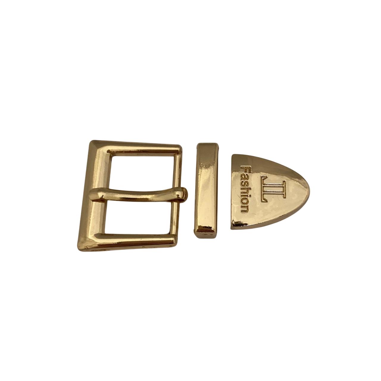 Пряжка тройная 49586 д золото китай