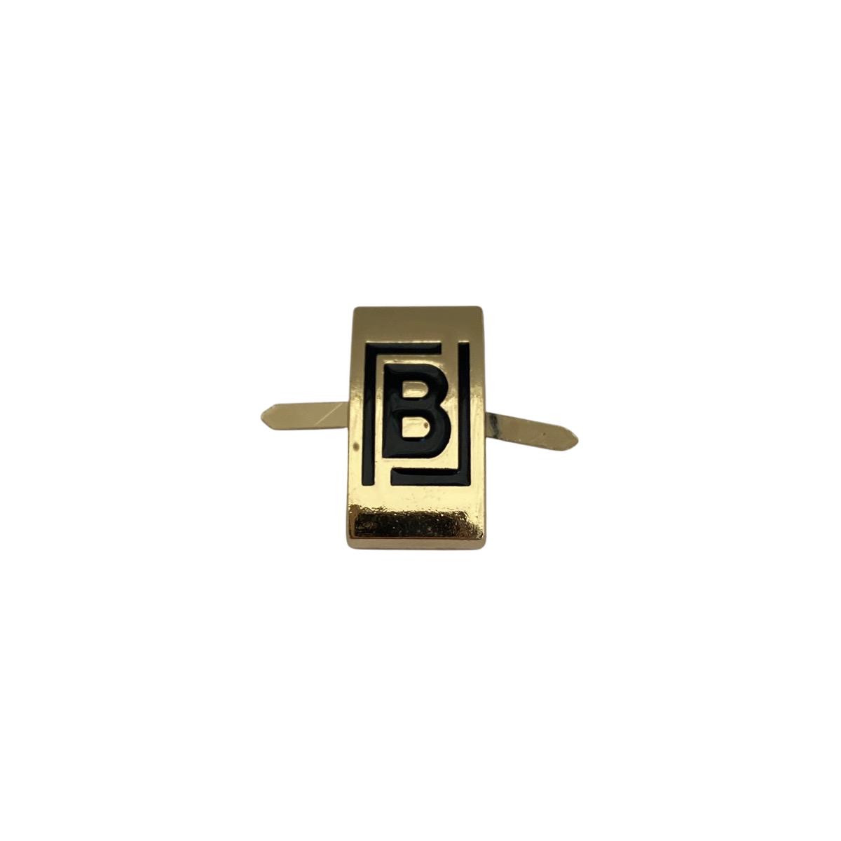 Перетяжка под бант "B" 48953 д золото+черный