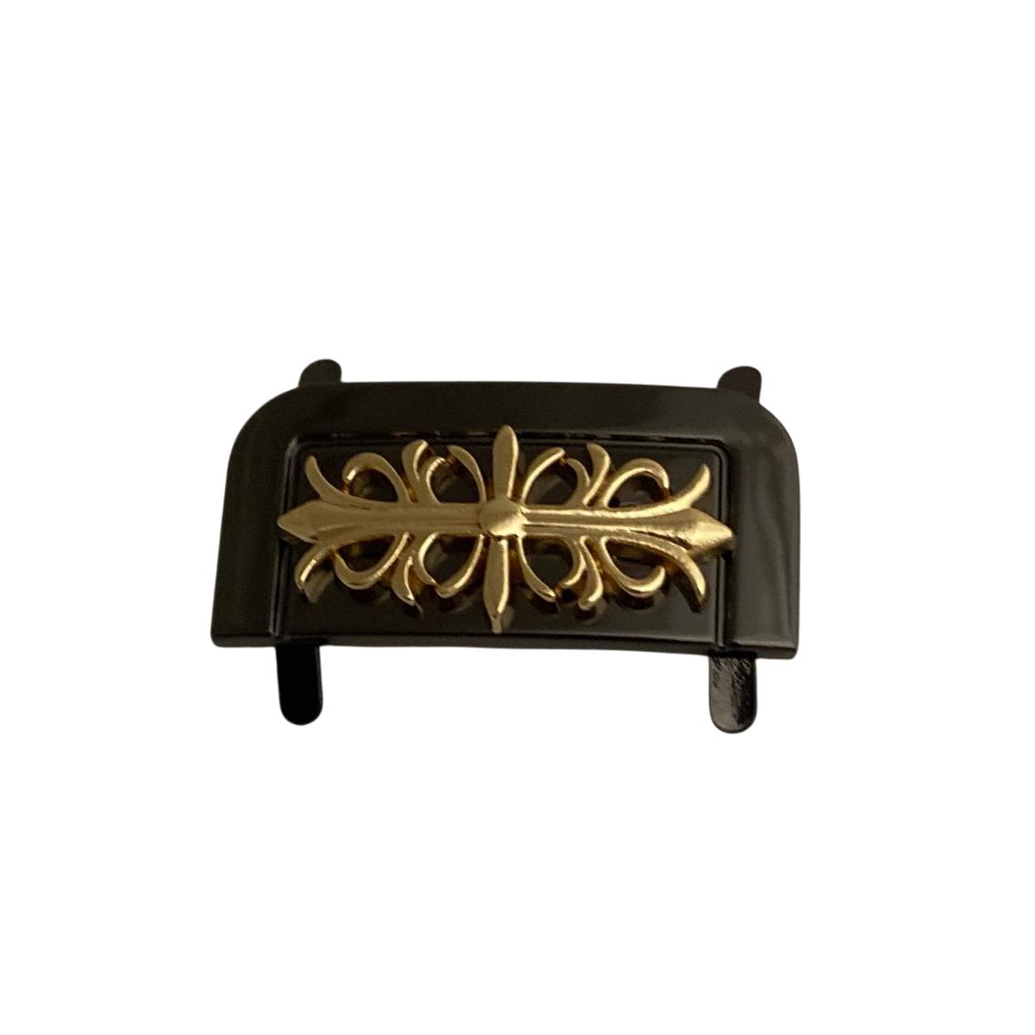 Украшение 89032 тем.никель+золото