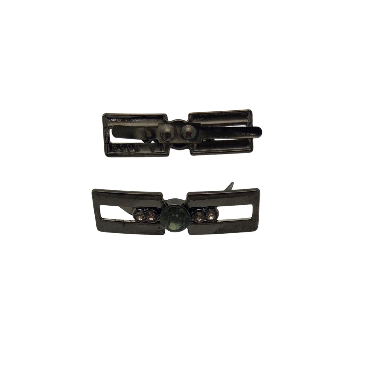 Украшение с камнем 28468 д темный никель