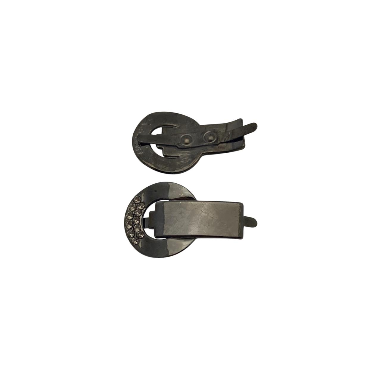 Украшение с камнем 41553 д темный никель