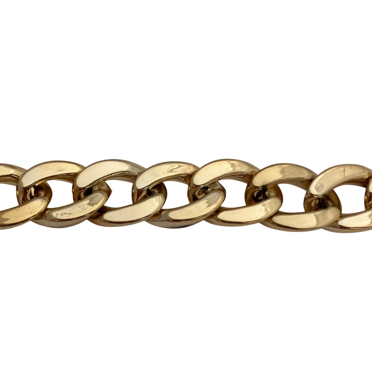 Цепь пластик №3 золото